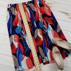 🆕️Med size 8/10. Pleated.Midi. Red,White,Blue. Nw